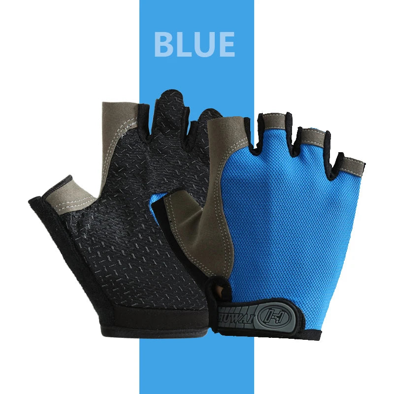 Gym Gloves Fitness Training Fingerless Men Women Bodybuilding Exercise Sports Gloves for Cycling Bicycle Anti Slip Breathable