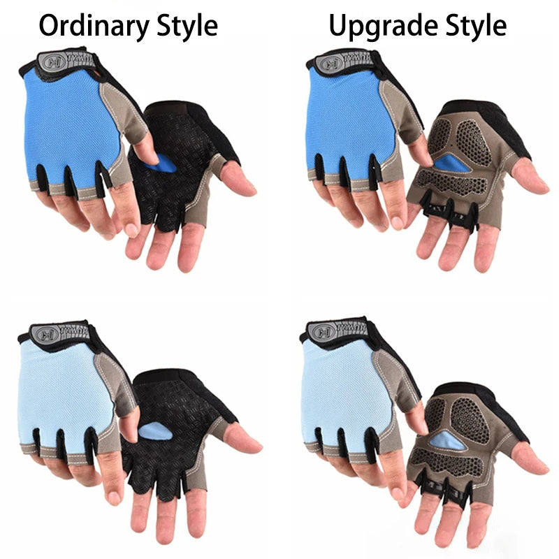 Gym Gloves Fitness Training Fingerless Men Women Bodybuilding Exercise Sports Gloves for Cycling Bicycle Anti Slip Breathable