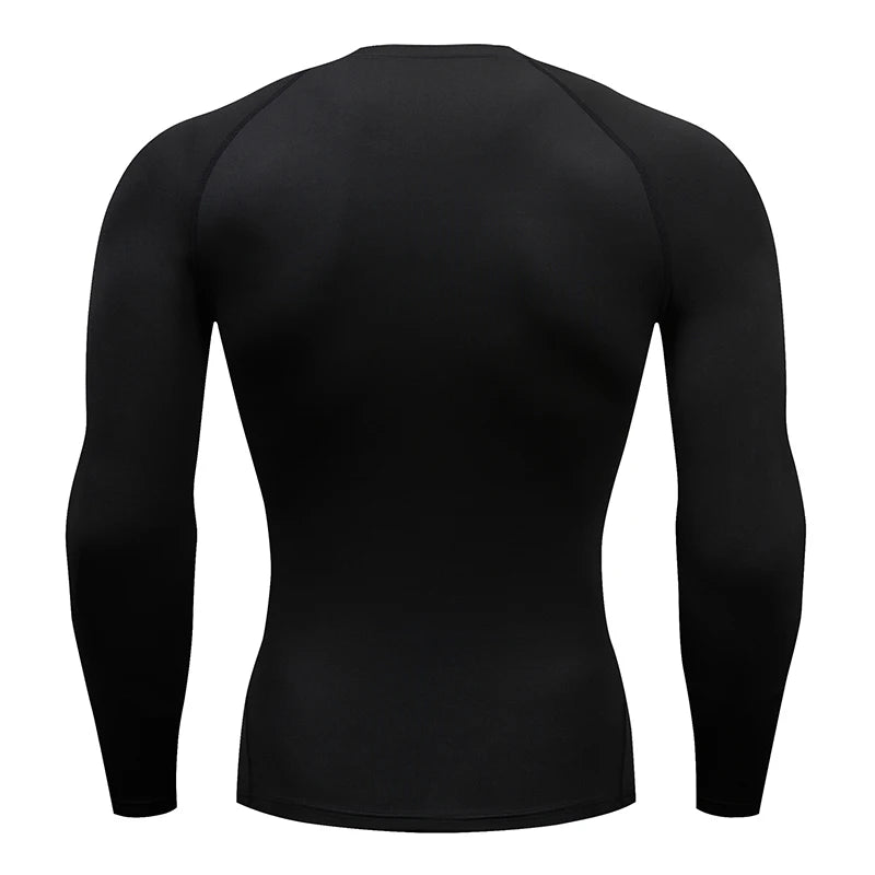 Men Running Compression T-shirt Long sleeves Sport Tees Gym Fitness Sweatshirt Male Jogging Tracksuit Homme Athletic Shirt Tops